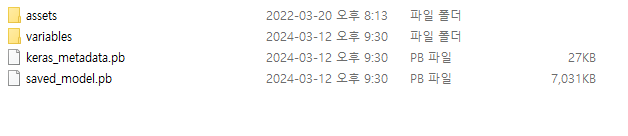 저장된 모델 구성도